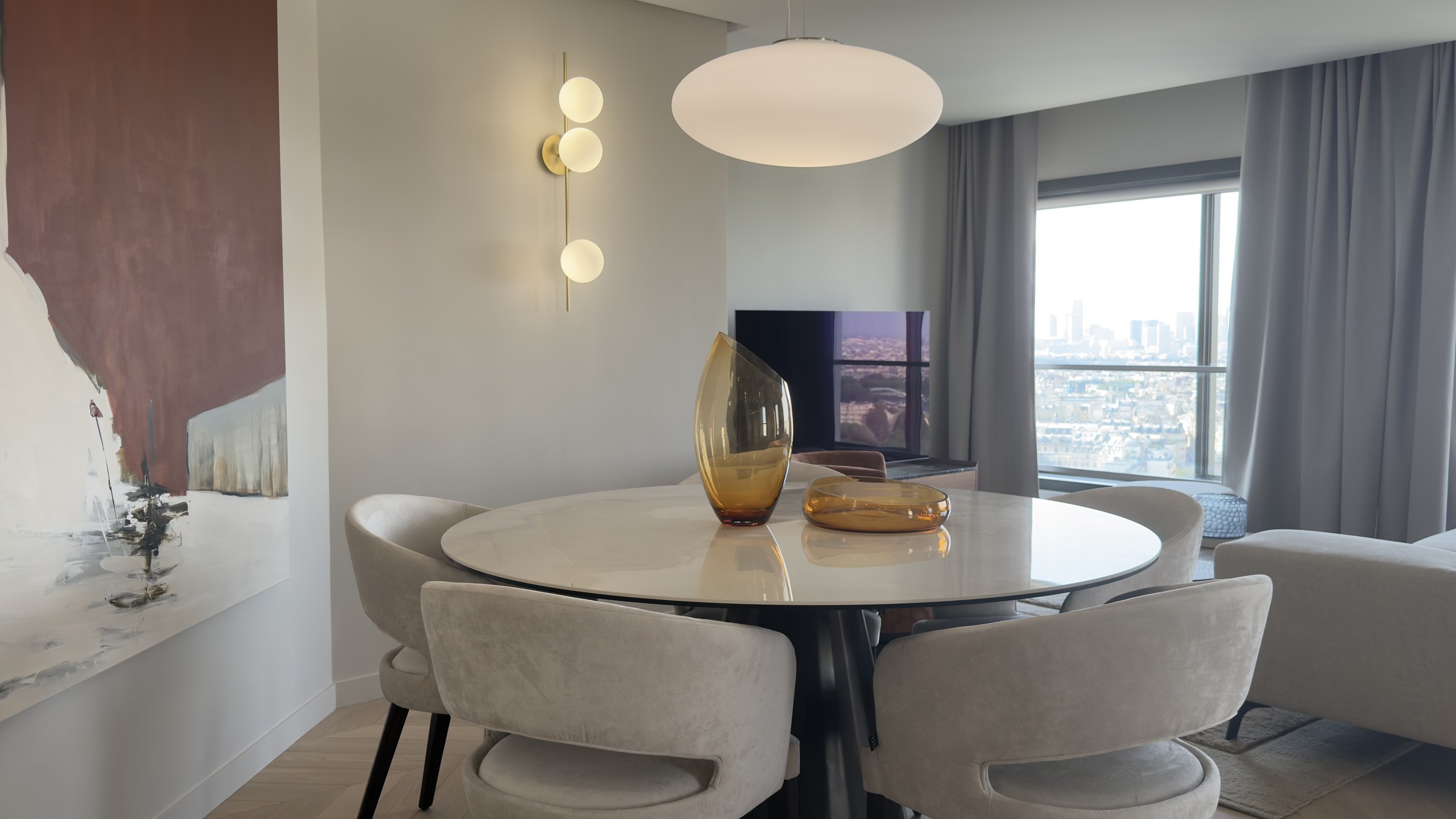 57-30 A · séjour, table ronde